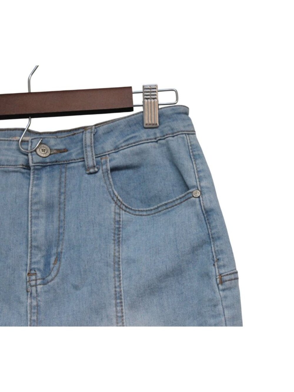NWT Altar'd State Jeans Size 26 High Rise Flare Stretch Denim Star Festival Boho - Picture 7 of 13